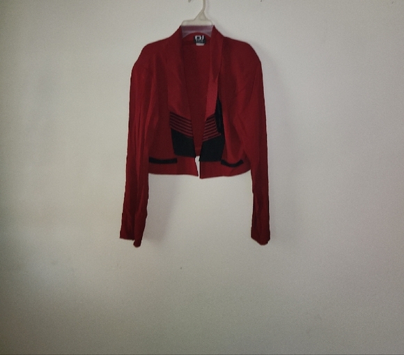 Dawn JOY Elegant Red and Black Women's Jumpsuit - Picture 7 of 7